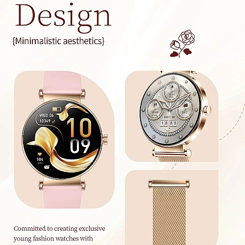 Smartwatch Microwear Y16 - Gold Steel