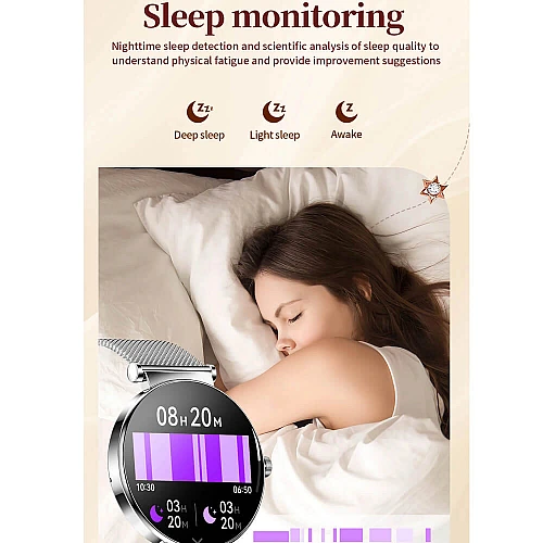 Smartwatch Microwear Y16 - Gold Steel