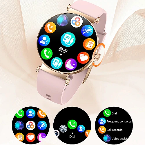 Smartwatch Microwear Y16 - Gold Steel