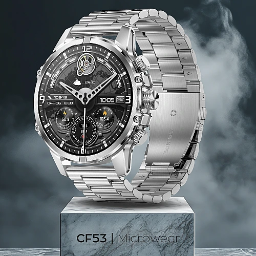 Smartwatch Microwear CF53 - Silver Steel