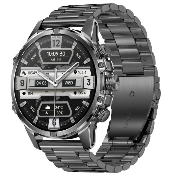 Smartwatch Microwear CF53 - Black Steel