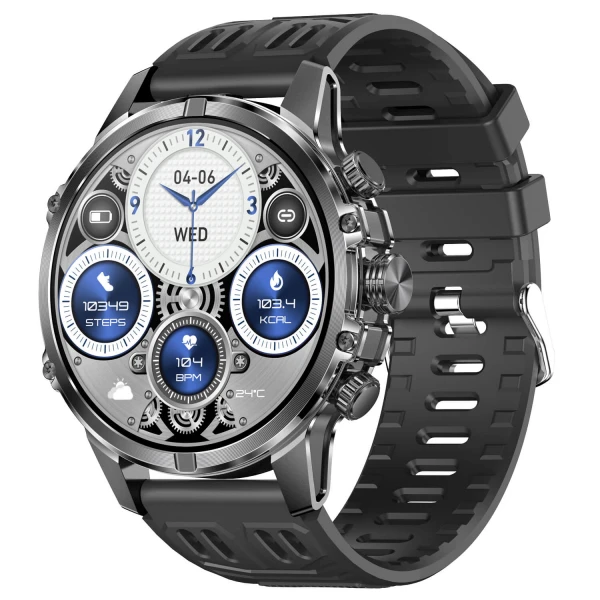 Smartwatch Microwear CF53 - Black Silicone