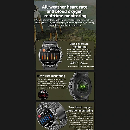 Smartwatch Microwear CF53 - White Silicone