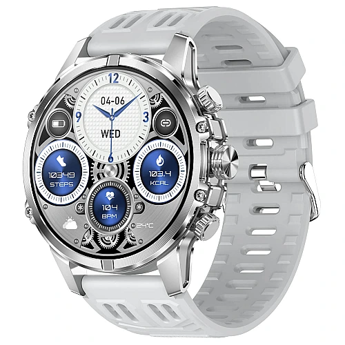 Smartwatch Microwear CF53 - White Silicone Smartwatch Microwear CF53 - White Silicone