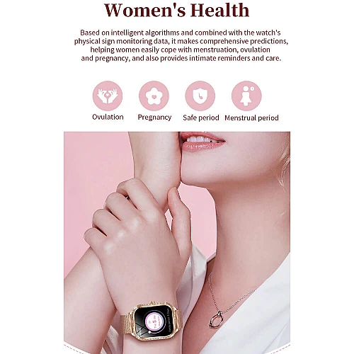 Smartwatch Microwear MK88 - Gold Steel Smartwatch Microwear MK88 - Gold Steel