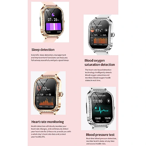 Smartwatch Microwear MK88 - Gold Steel Smartwatch Microwear MK88 - Gold Steel