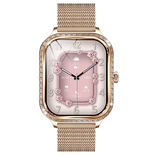 Smartwatch Microwear MK88 - Gold Steel Smartwatch Microwear MK88 - Gold Steel