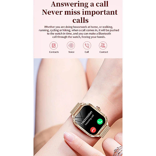 Smartwatch Microwear MK88 - Gold Steel Smartwatch Microwear MK88 - Gold Steel