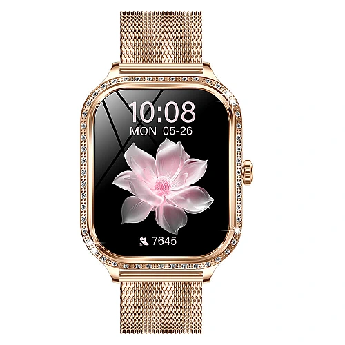 Smartwatch Microwear MK88 - Gold Steel Smartwatch Microwear MK88 - Gold Steel