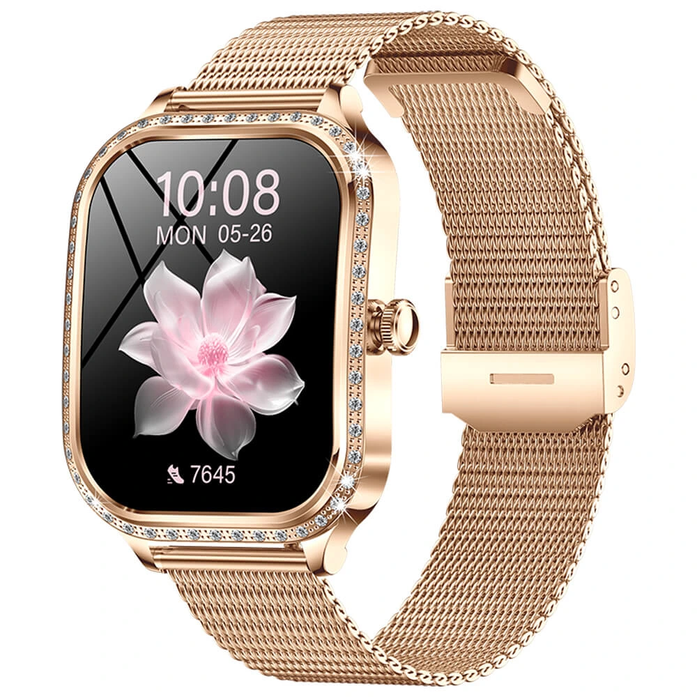Smartwatch Microwear MK88 - Gold Steel Smartwatch Microwear MK88 - Gold Steel