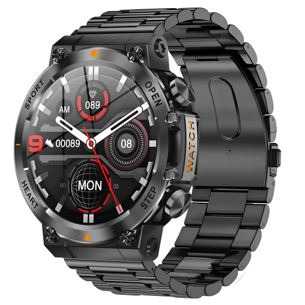 Smartwatch Microwear AK61 - Black Steel