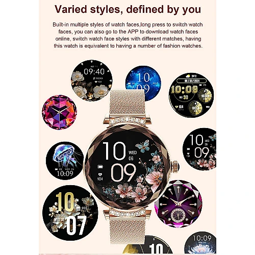 Smartwatch Microwear NX7 Pro  - Gold Steel