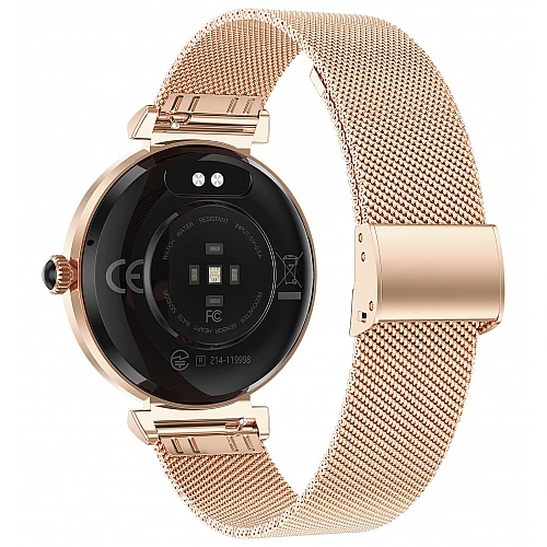 Smartwatch Microwear NX7 Pro  - Gold Steel