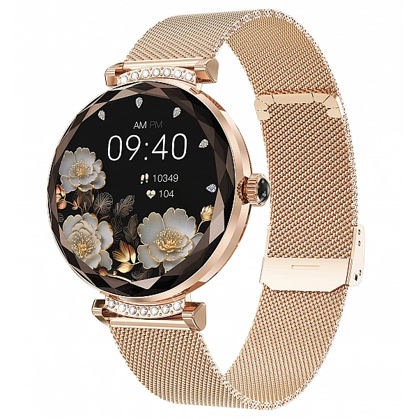 Smartwatch Microwear NX7 Pro  - Gold Steel