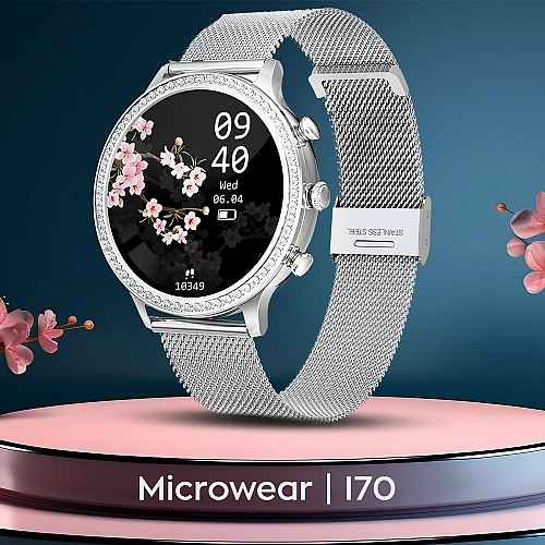 Smartwatch Microwear I70 - Silver Steel
