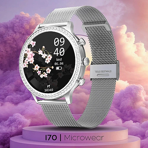 Smartwatch Microwear I70 - Silver Steel