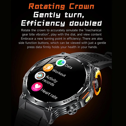 Smartwatch Microwear AK82 - Black Steel Smartwatch Microwear AK82 - Black Steel