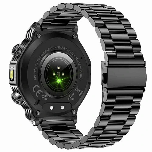 Smartwatch Microwear AK82 - Black Steel Smartwatch Microwear AK82 - Black Steel