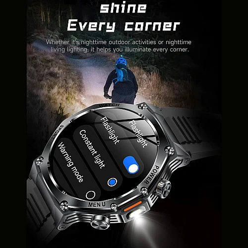 Smartwatch Microwear AK82 - Silver Steel