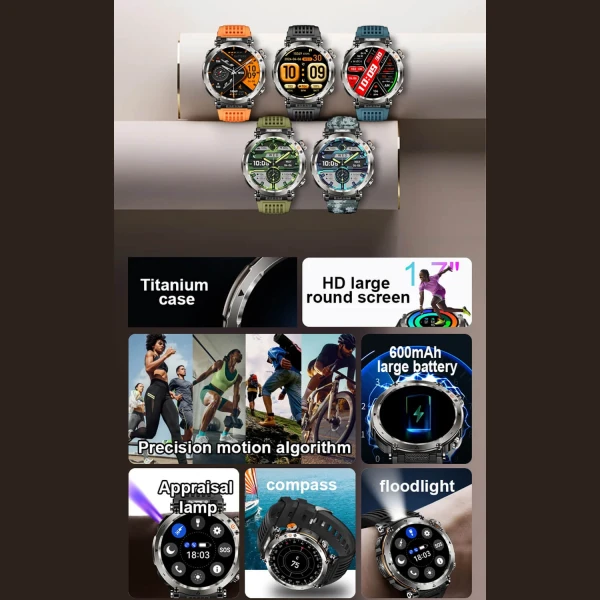 Smartwatch Microwear   HT30 - Blue Camo