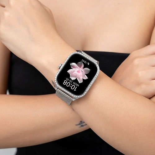 Smartwatch Microwear MK88 - Silver Steel