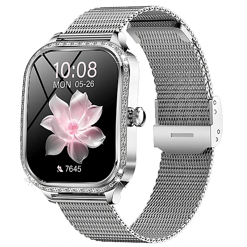 Smartwatch Microwear MK88 - Silver Steel