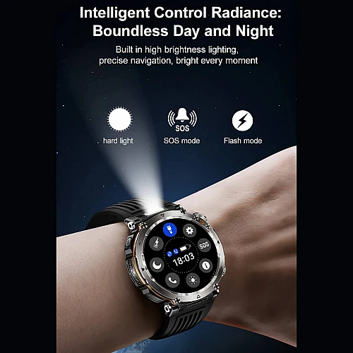 Smartwatch Microwear   HT30 - Black Steel