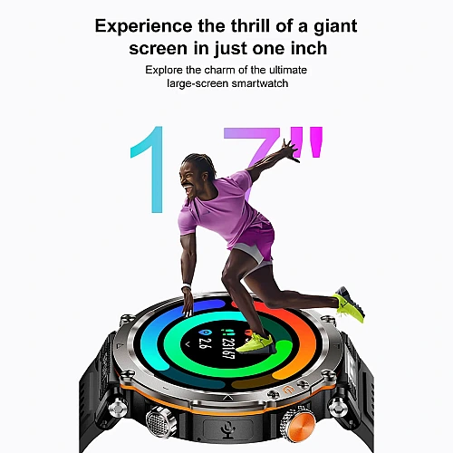 Smartwatch Microwear HT30 - Black Steel Smartwatch Microwear HT30 - Black Steel