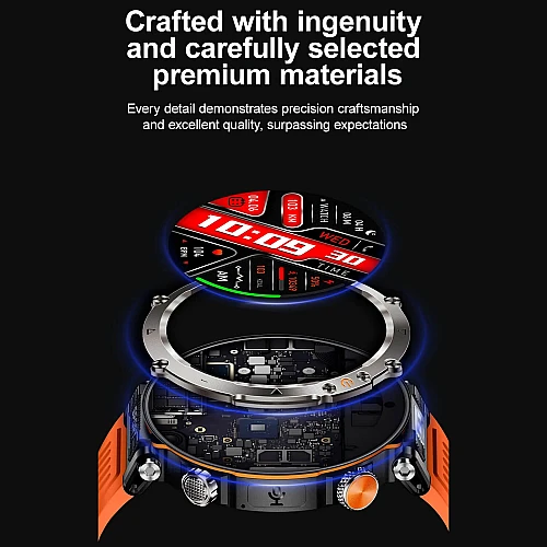 Smartwatch Microwear   HT30 - Black Steel