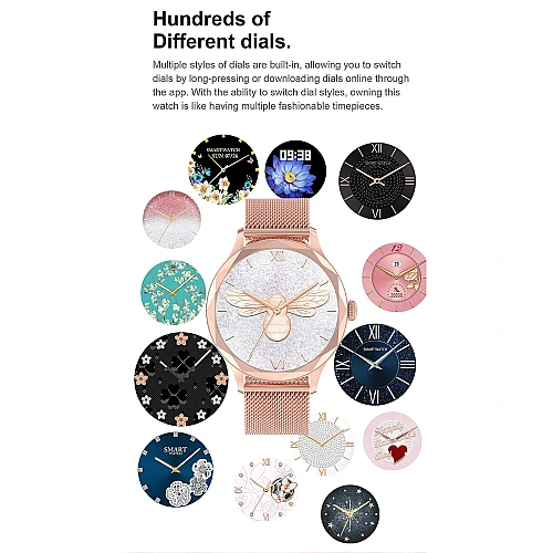 Smartwatch Microwear DTS - Gold Rose Steel