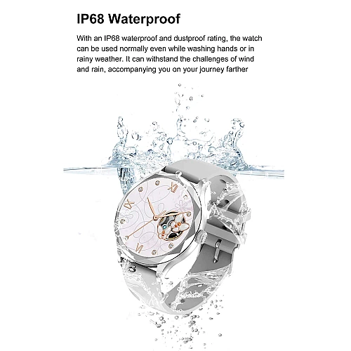 Smartwatch Microwear DTS - Gold Rose Steel