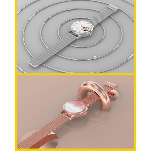 Smartwatch Microwear DTS - Gold Rose Steel