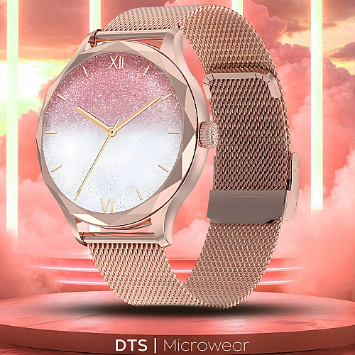 Smartwatch Microwear DTS - Gold Rose Steel