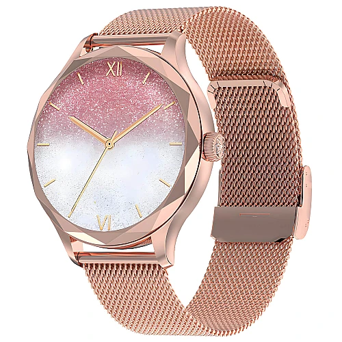 Smartwatch Microwear DTS - Gold Rose Steel