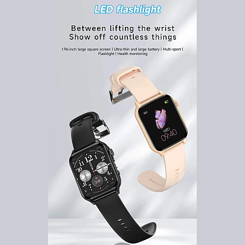 Smartwatch Microwear P6 Max - Gold Steel