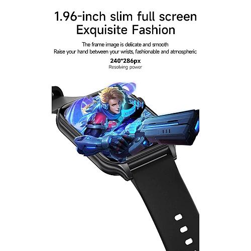 Smartwatch Microwear P6 Max - Gold Steel