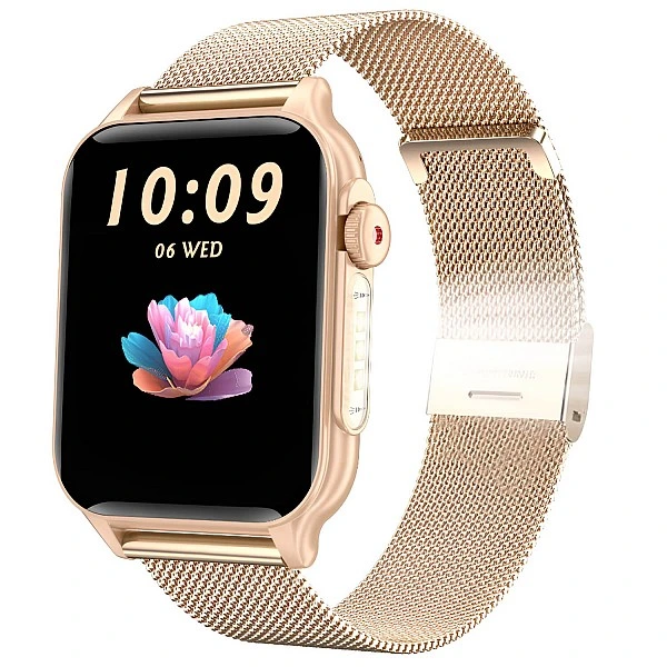 Smartwatch Microwear P6 Max - Gold Steel