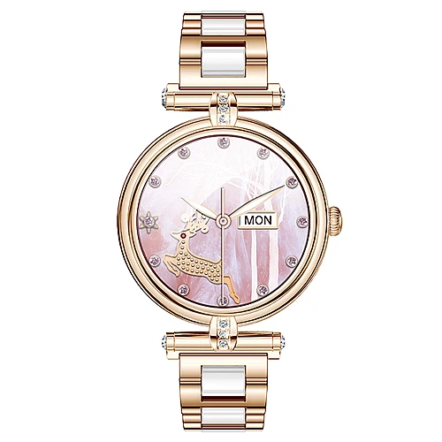 Smartwatch Microwear AK62 - Gold Steel