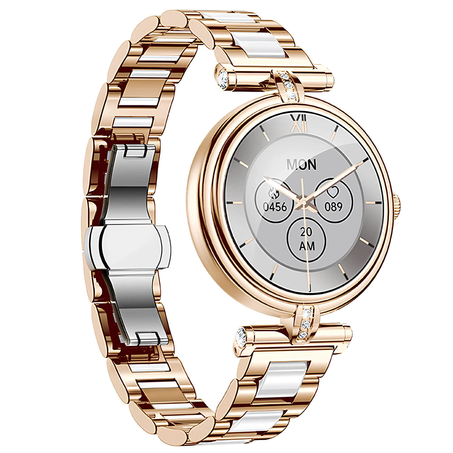 Smartwatch Microwear AK62 - Gold Steel