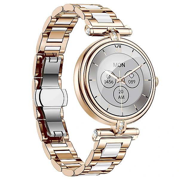 Smartwatch Microwear AK62 - Gold Steel