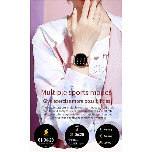 Smartwatch Microwear Y11 - Gold Steel