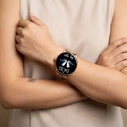 Smartwatch Microwear Y11 - Gold Steel