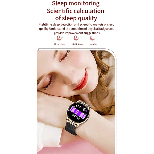 Smartwatch Microwear Y11 - Gold Steel