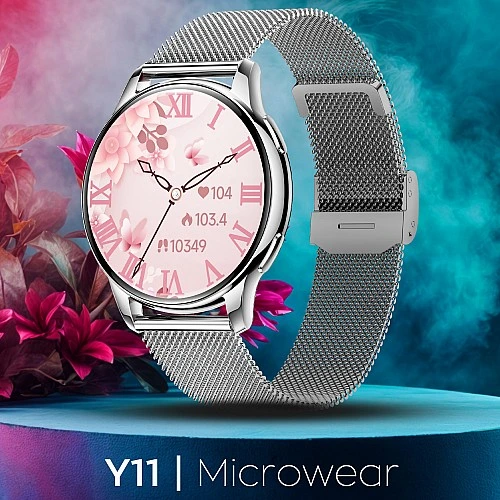 Smartwatch Microwear Y11 - Silver Steel
