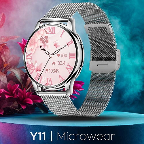 Smartwatch Microwear Y11 - Silver Steel