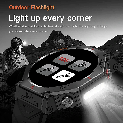 Smartwatch Microwear KC91 - Black Camo Silicone Smartwatch Microwear KC91 - Black Camo Silicone