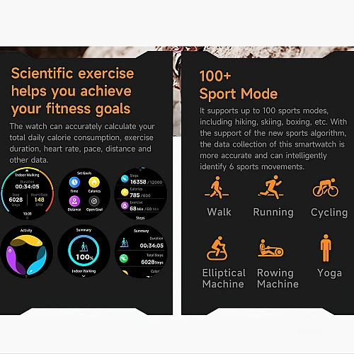 Smartwatch Microwear KC91 - Black Silicone