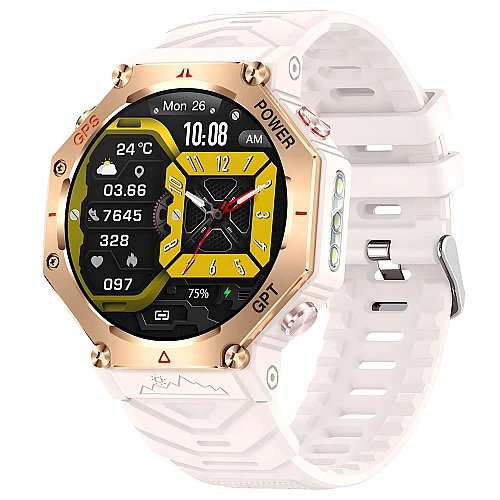 Smartwatch Microwear KC91 - Pink Silicone