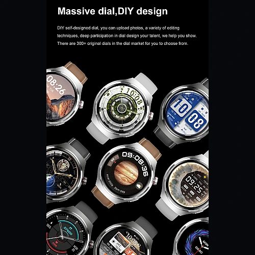 Smartwatch Microwear DK56 -  Silver Silicone