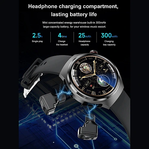 Smartwatch Microwear DK56 -  Silver Silicone